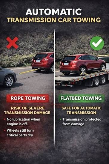 can you tow an automatic car in neutral